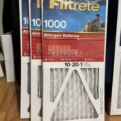 3 New Filters 10x20x1