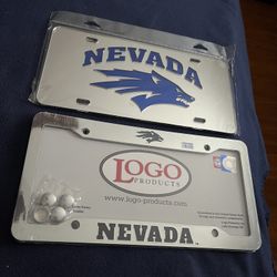 Nevada - University Of Nevada Reno - License Plate Frame Chrome Silver 