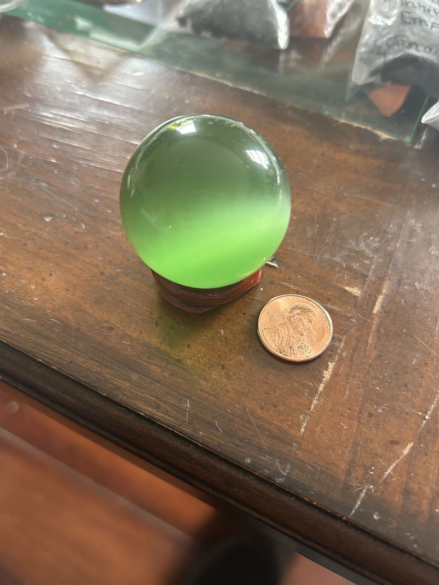 Green Cat’s Eye Sphere