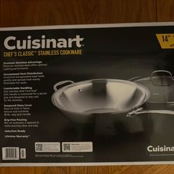 Cuisinart Stainless Steel 14” Stir Fry Pan