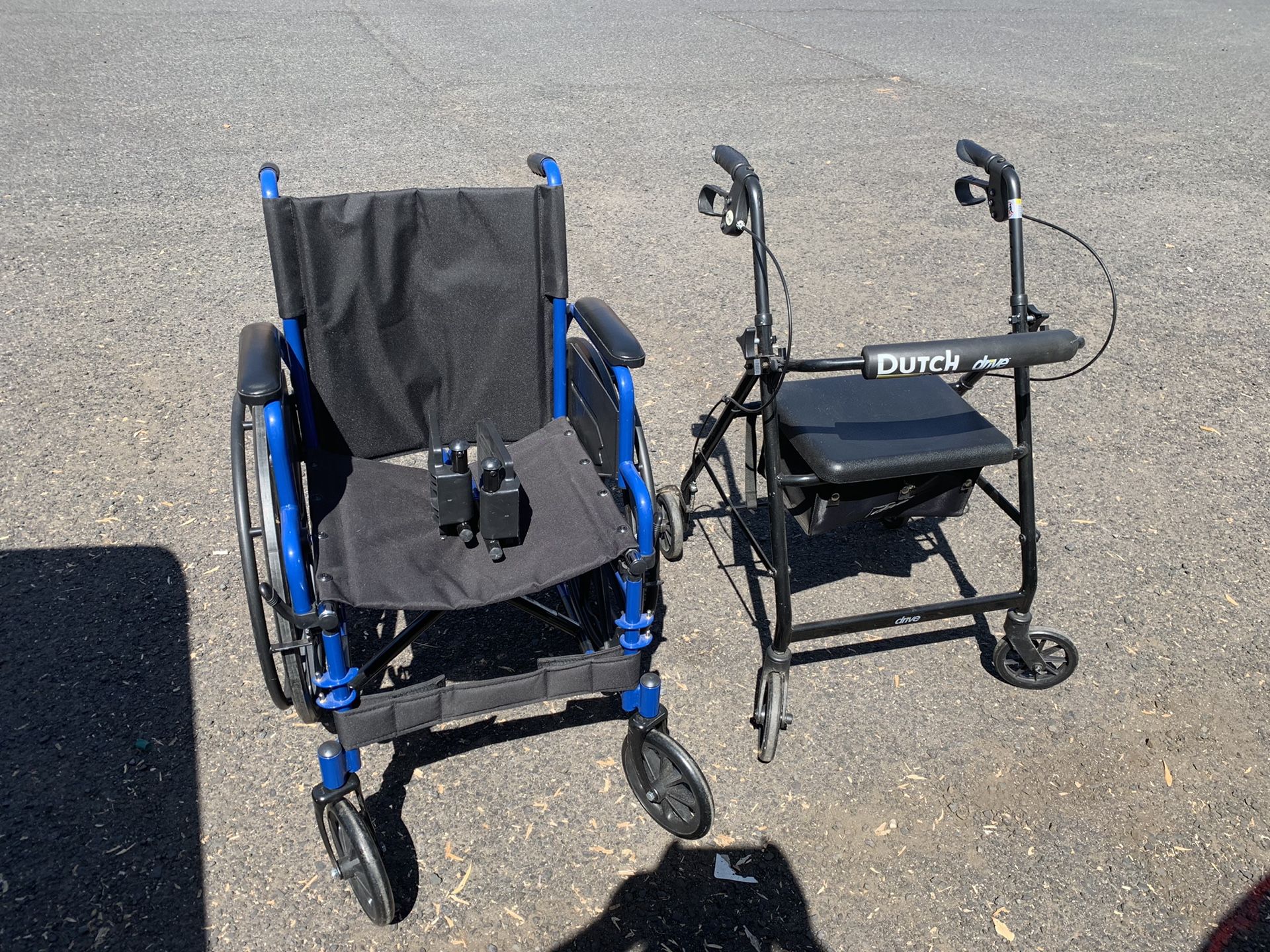 Wheelchair and Walker with Seat