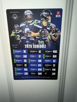 Seattle Seahawks 2026 Schedule Magnet