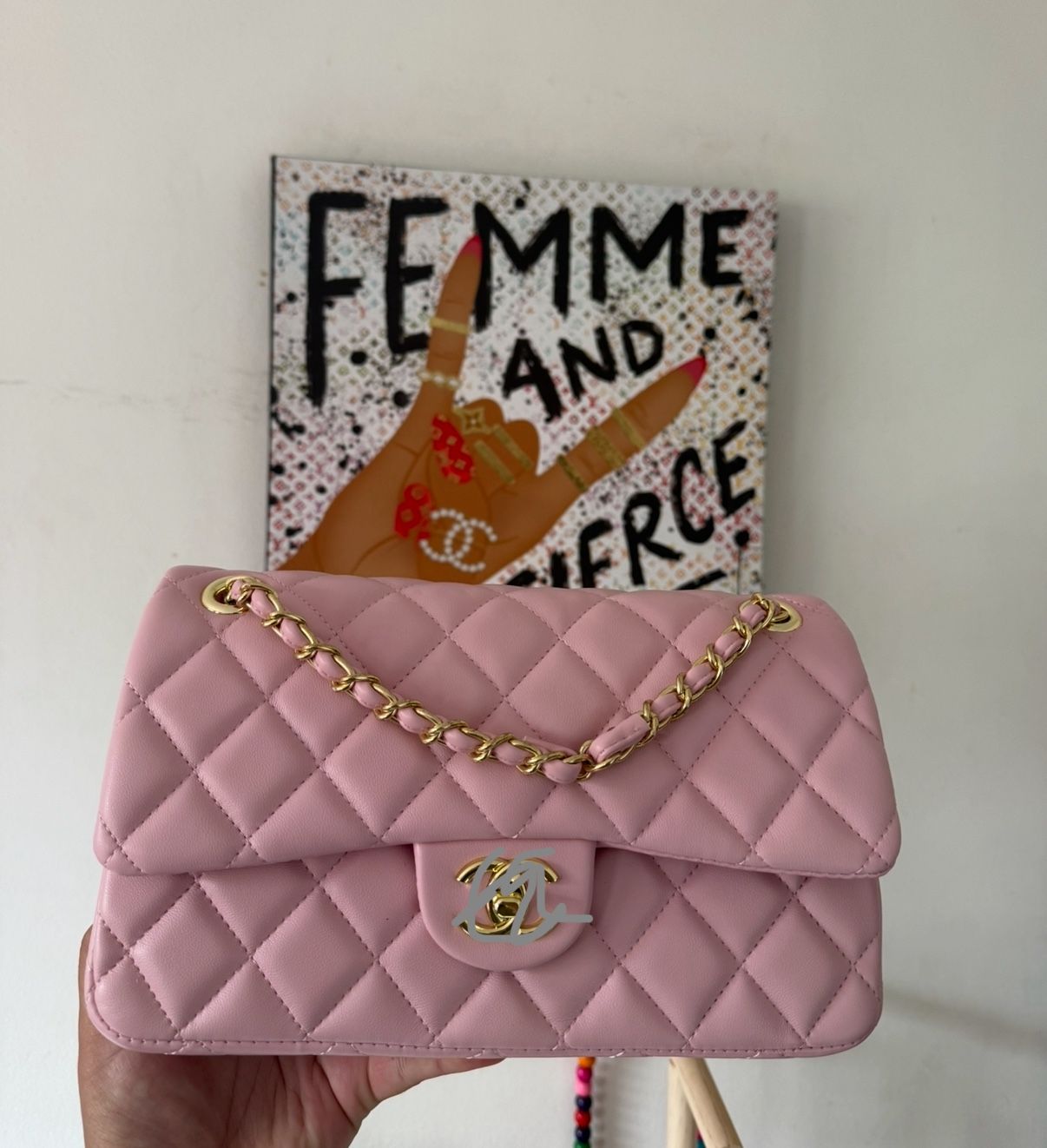Pink Medium Flap bag
