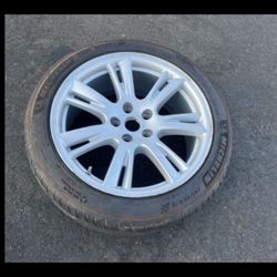 1 X 245/45zr19 5x120 5x4.72 Stock Tesla Model S Bmw Chevy Camaro Wheel Rim Tire!!!!!!!!