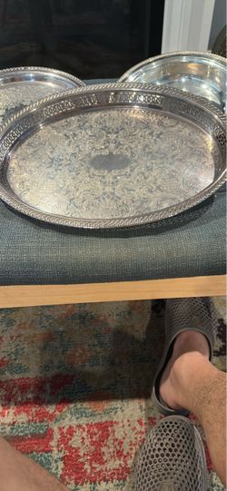 Towle Manufacturing Co. Silver plated serving platter.