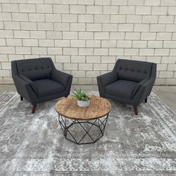 *Free Delivery* Modern Gray Chairs Couch Sofa