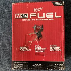 MILWAUKEE FUEL 2554-20  3/8”  STUBBY IMPACT WRENCH DRILL  ( No Battery No Charger )