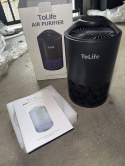 ToLife Air Purifier K1 Black - Open Box Like New, Brand New Filter