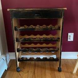 24 Bottle Wine Rack On Wheels