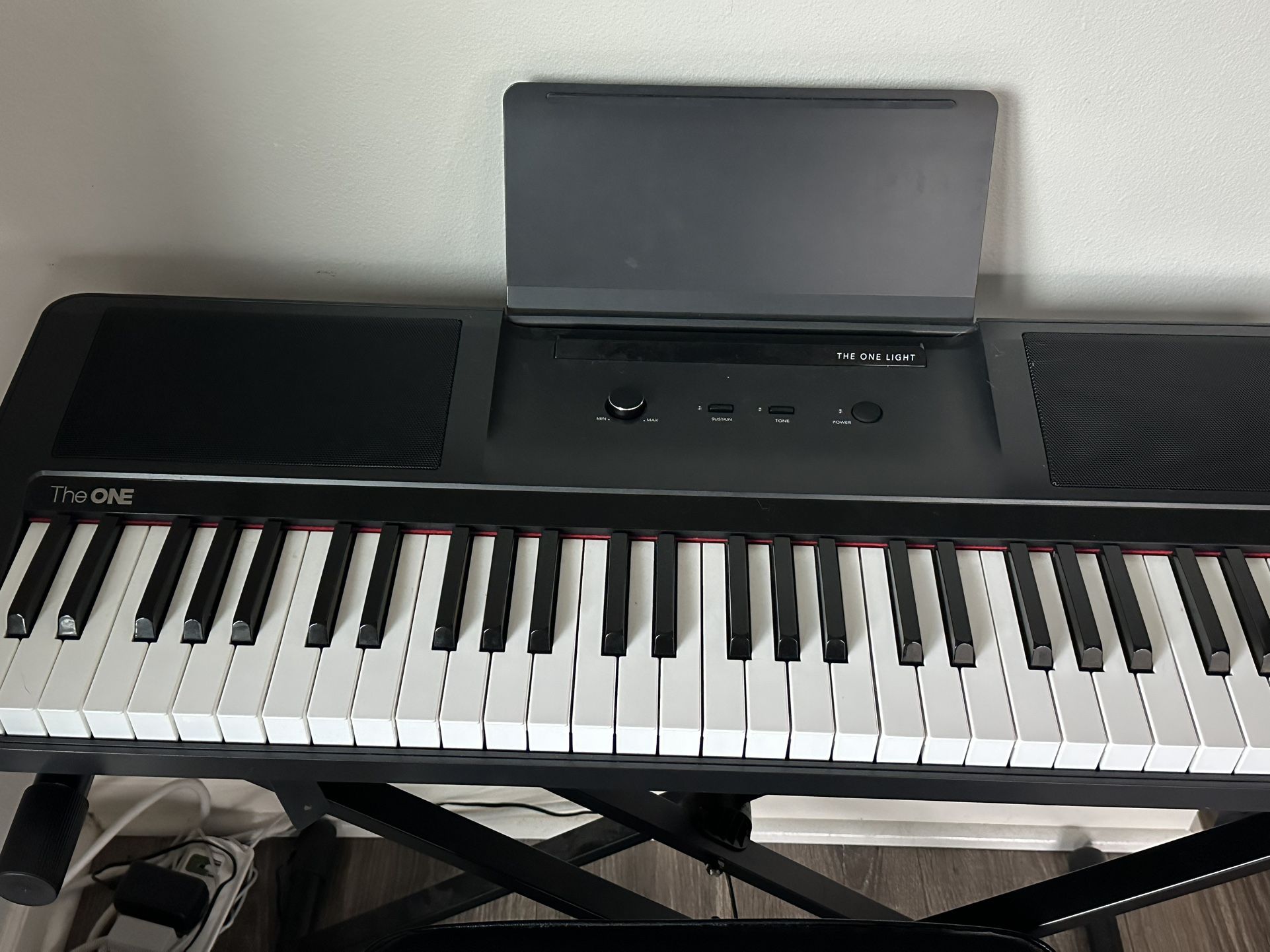 The ONE Smart Piano 61-Key Portable Light Keyboard + Accessories