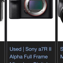 Sony A7r2 Body Only
