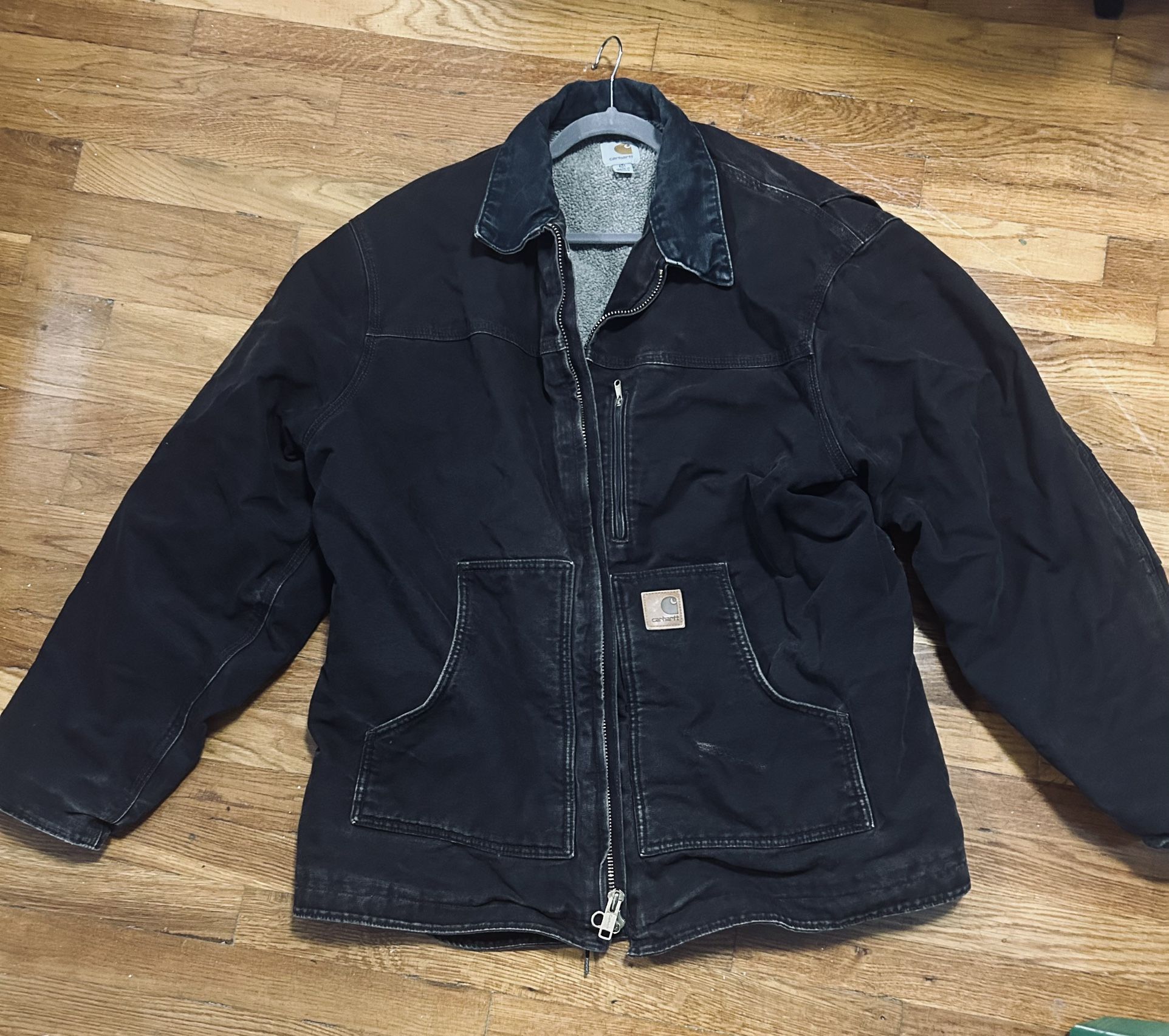 Vintage Carhartt C61 Sherpa Lined Work Jacket 2XL Tall Y2K 2000s Brown