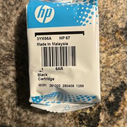 Free HP 67 Black Ink 