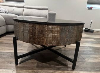 Round Coffee Table With Storage