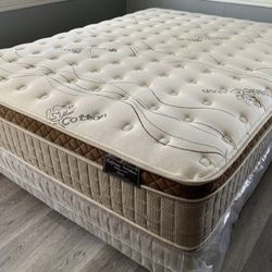 Ck Organic Cloud Edition Europillow Top 12inch Mattress And Boxspring!!