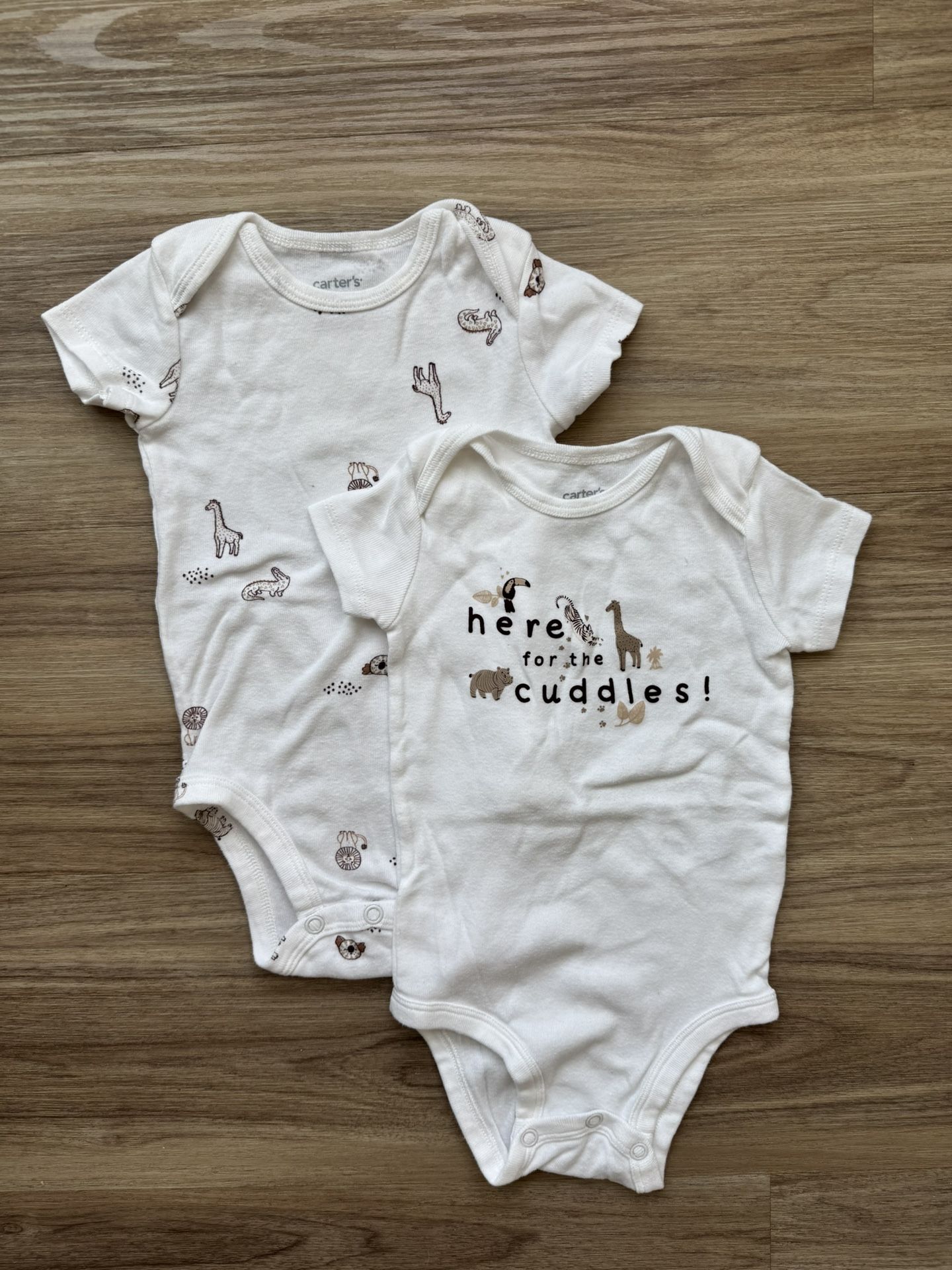 Carter’s 6-Month Jungle Animal Bodysuit Set – 2 Pieces