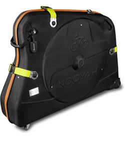 NOOYAH Bike Travel Case Hardshell Bicycle Airplane Travel Bag Lightweight & Durable Cycling EVA Pod with TSA Lock for Road and MTB Bikes Transport (Bl