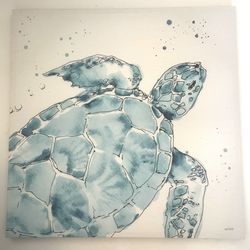 Large wall art painting print “Deep Sea IX" by artist Anne Tavoletti