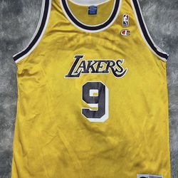 Nick Van Exel Los Angeles Lakers Champion Jersey