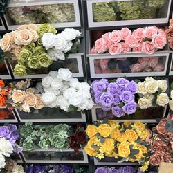 10pcs Artificial Flowers Silk Rose Long Branch Bouquet for Wedding Home Decoration Fake Plants DIY Wreath Supplies Accessories