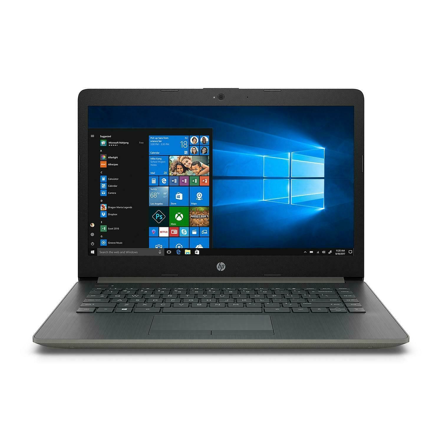 HP 14-ck0052cl Notebook 14" HD i3-8130U 2.2GHz 8GB RAM 1TB HDD Win 10 Home Grey