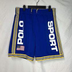Polo Ralph Lauren Sport Performance Mesh Athletic Shorts Mens Medium Blue