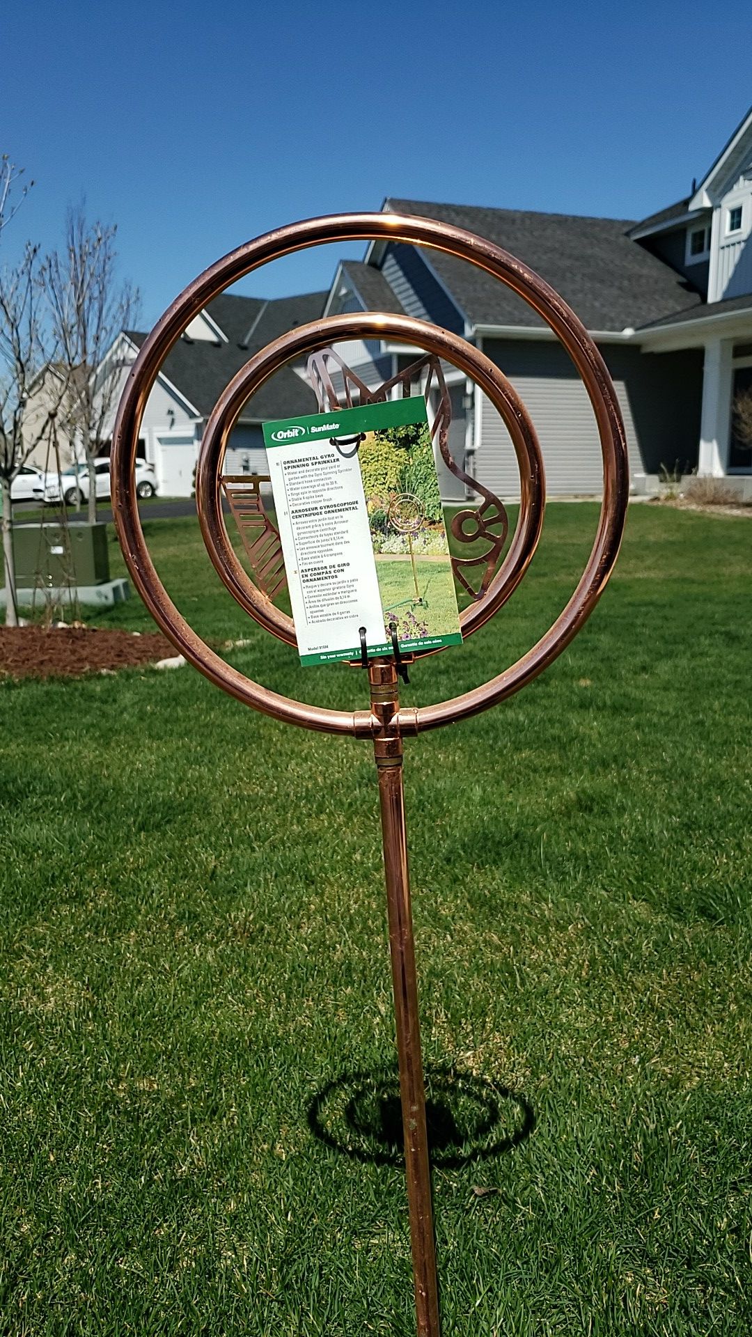 Decorative garden sprinkler