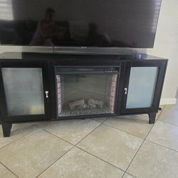 Tv Stand And  Fireplace 