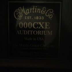 Martin auditorium 00CXE acoustic electric guitar made in USA