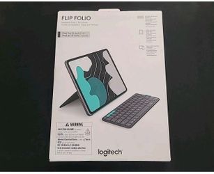 Logitech Flip Folio Keyboard Case for iPad Pro 13" (M4), iPad Air 13" (M2 & M3)