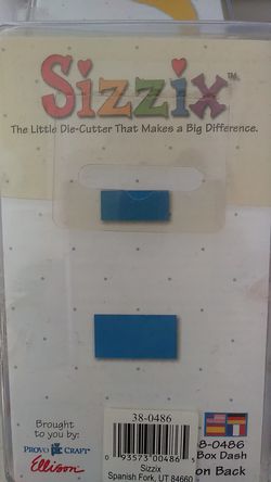 Sizzix dye cutter rectangles medium sized