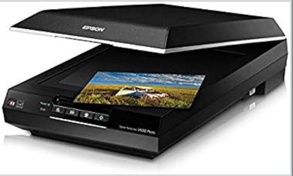 Epson Perfection V600 Photo Color Scanner, 6400 x 9600 dpi, Black