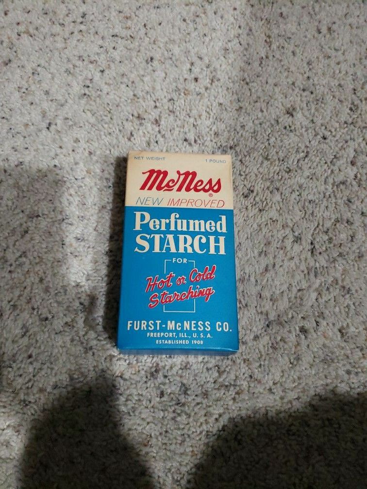 Vintage 1 Lb Box Of Starch By Furst-McNess Co.