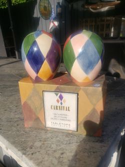 Carnival Salt And Pepper Shakers