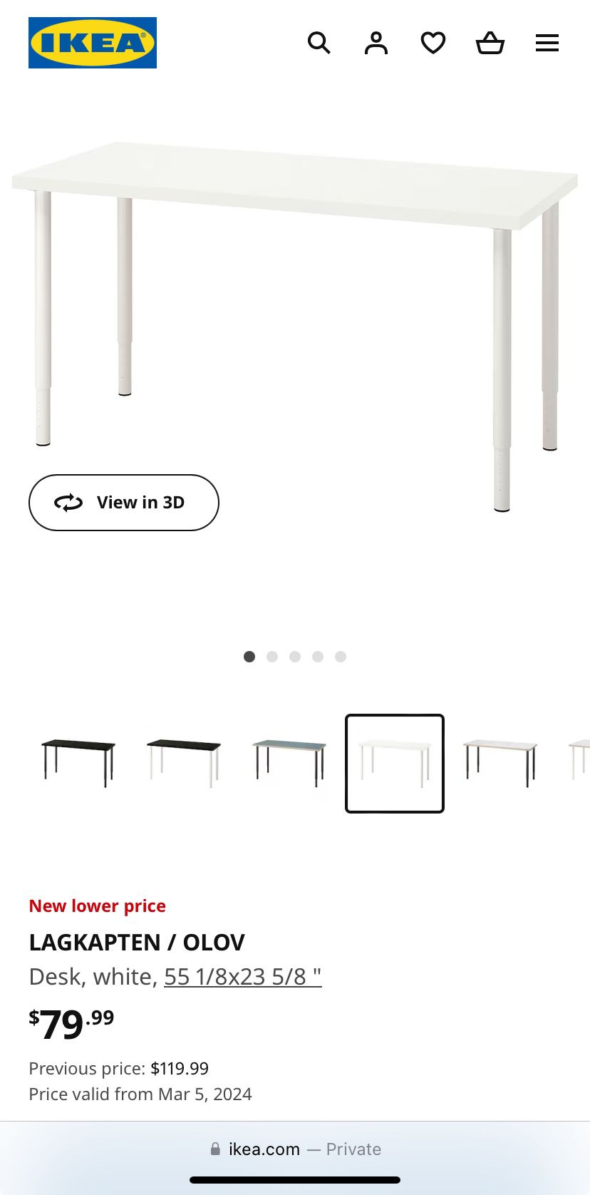 IKEA Desk W/Legs