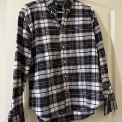 American Eagle Long Sleeve Classic Fit Button Up Shirt Size L