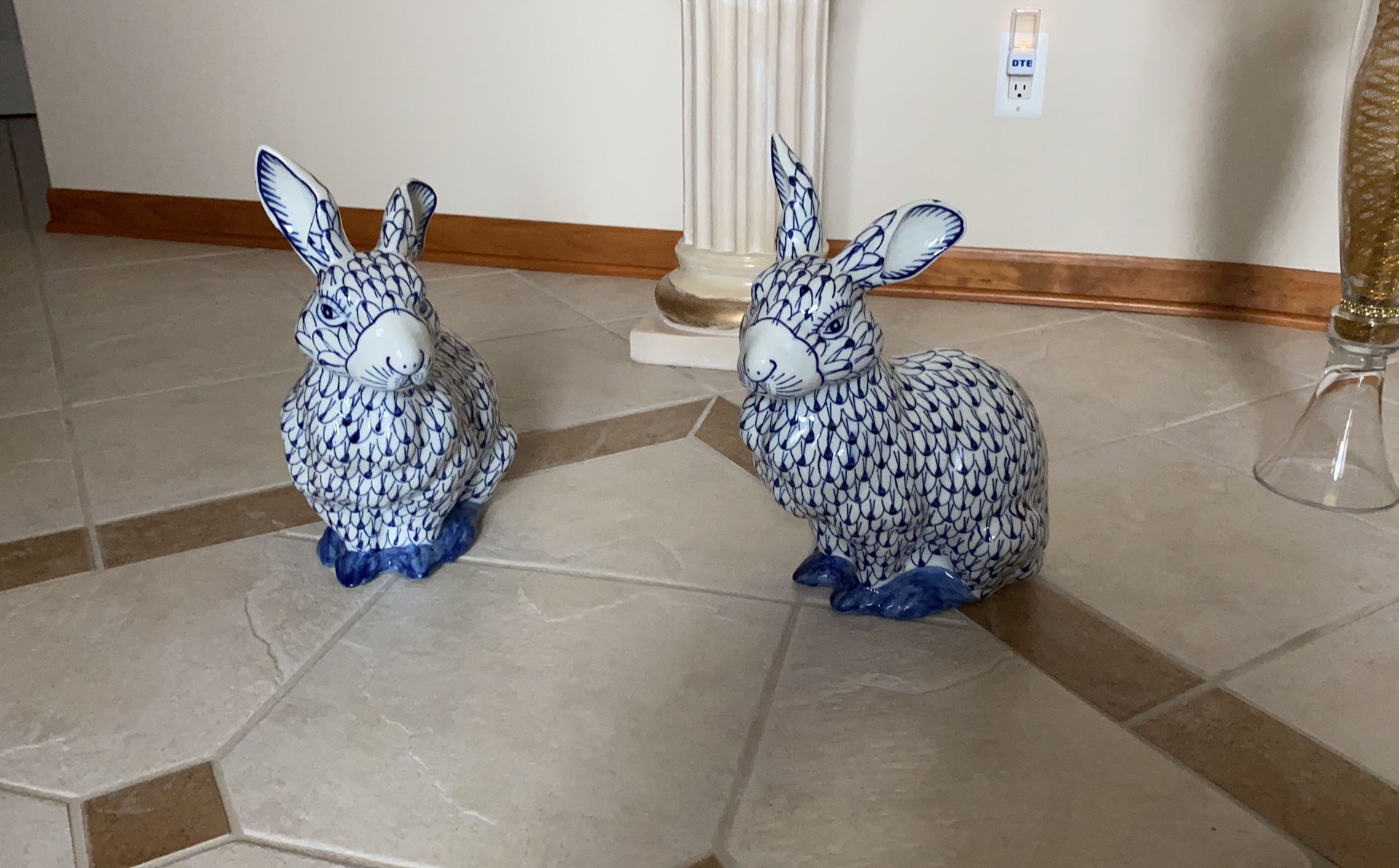 Rabbits Made Out Of Ceramic