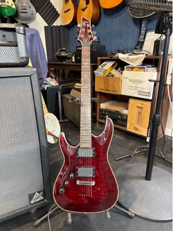 Schecter Hellraiser Lefty Guitar & Amplifier