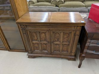 Wood side table