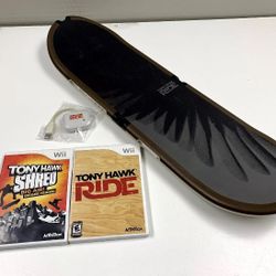 Nintendo Wii Tony Hawk Ride Skateboard Controller w/ Ride & Shred Games