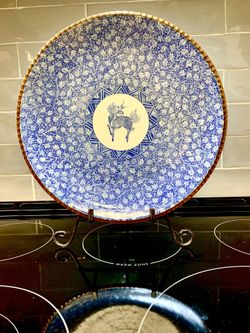 Antique Japanese Imari Ware Pottery Plate 11.5”