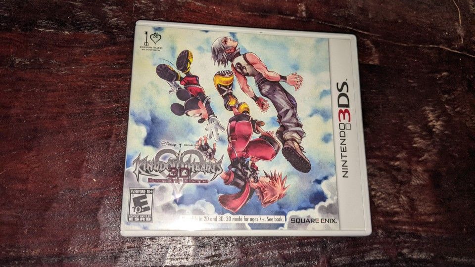 Kingdom Hearts Dream Drop Distance Nintendo 3DS Case + Manual