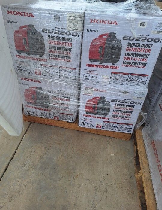 Honda Inverter Generator EU 2200I New $1200
