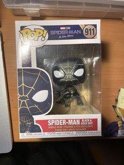 Spider Man Gold And Black Suit Funko Pop