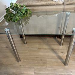 Glass Table 43.5x27.75x29.5”
