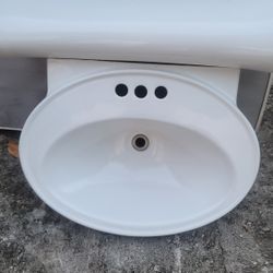 Bathroom Pedestal Sink 