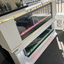 LED LIGHTED FIREPLACE