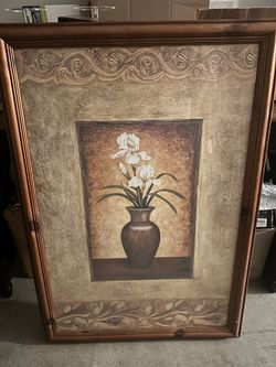 Flowers In Vase Framed Picture
