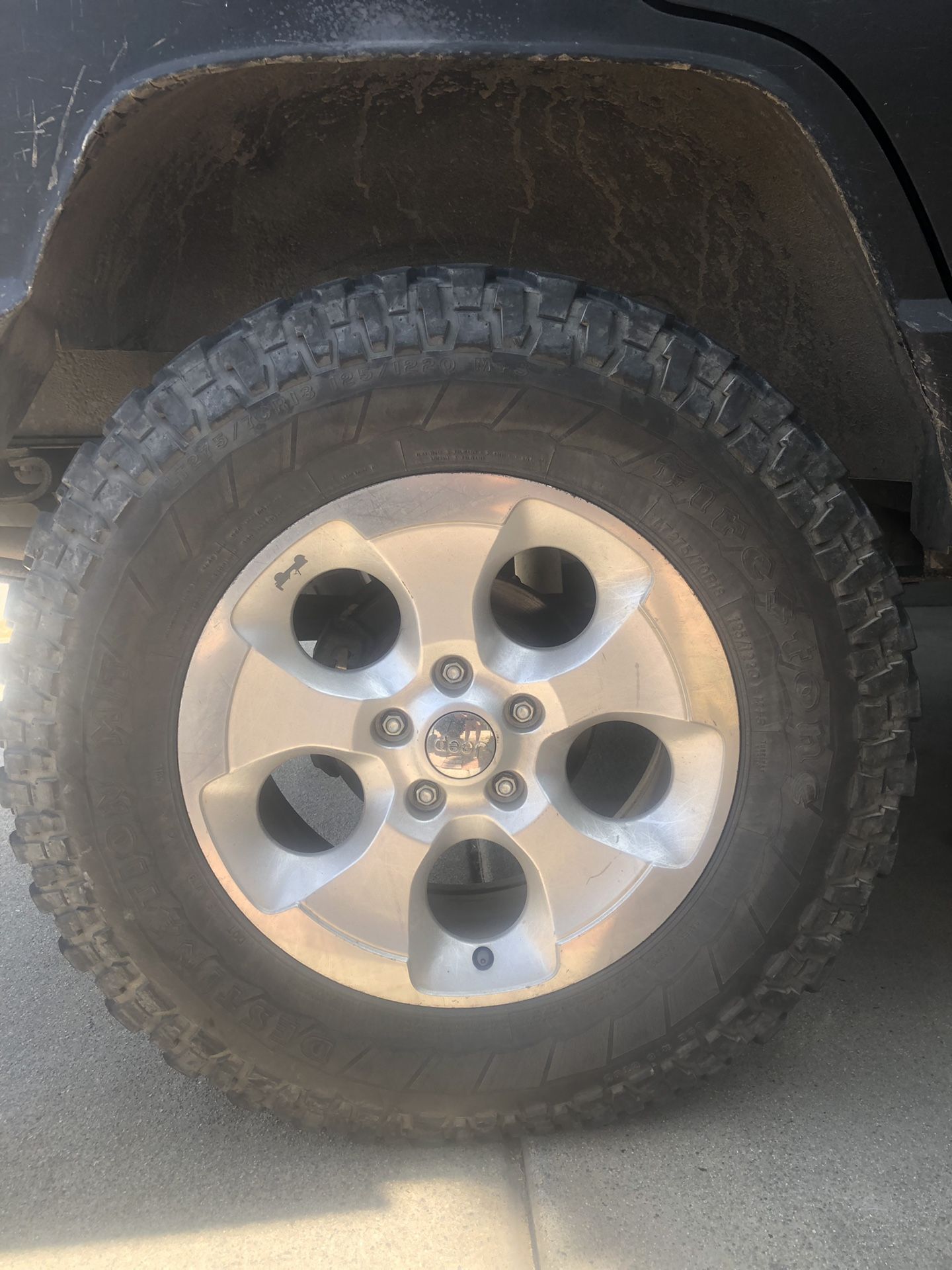 Jeep Wrangler jk mag wheels and spacers and tires