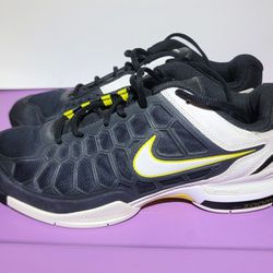 Nike Air Max Cage Breathe White/Black Men's Size 8.5 Tennis Sneakers